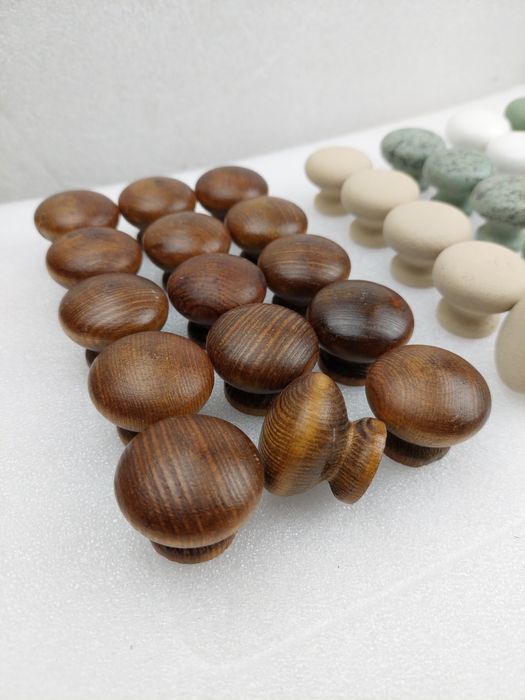 Gałka uchwyt meblowy do mebli drewniany