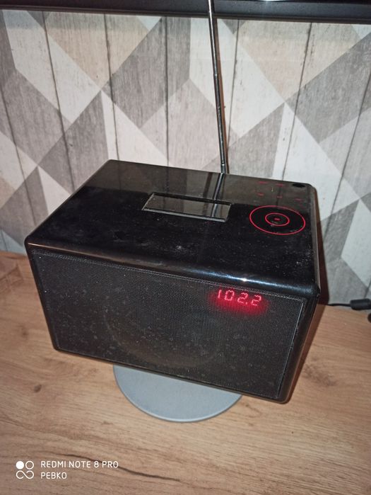 Czarne Radio Geneva sound system model S AUX stopka