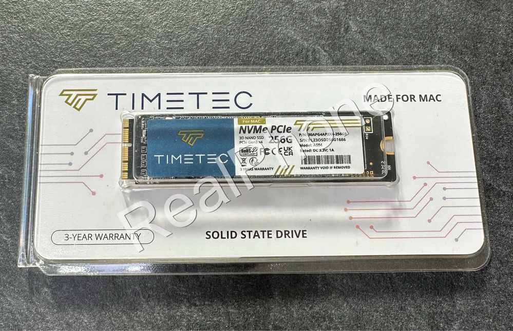 Внутрішній SSD накопичувач Timetec 256GB For Mac