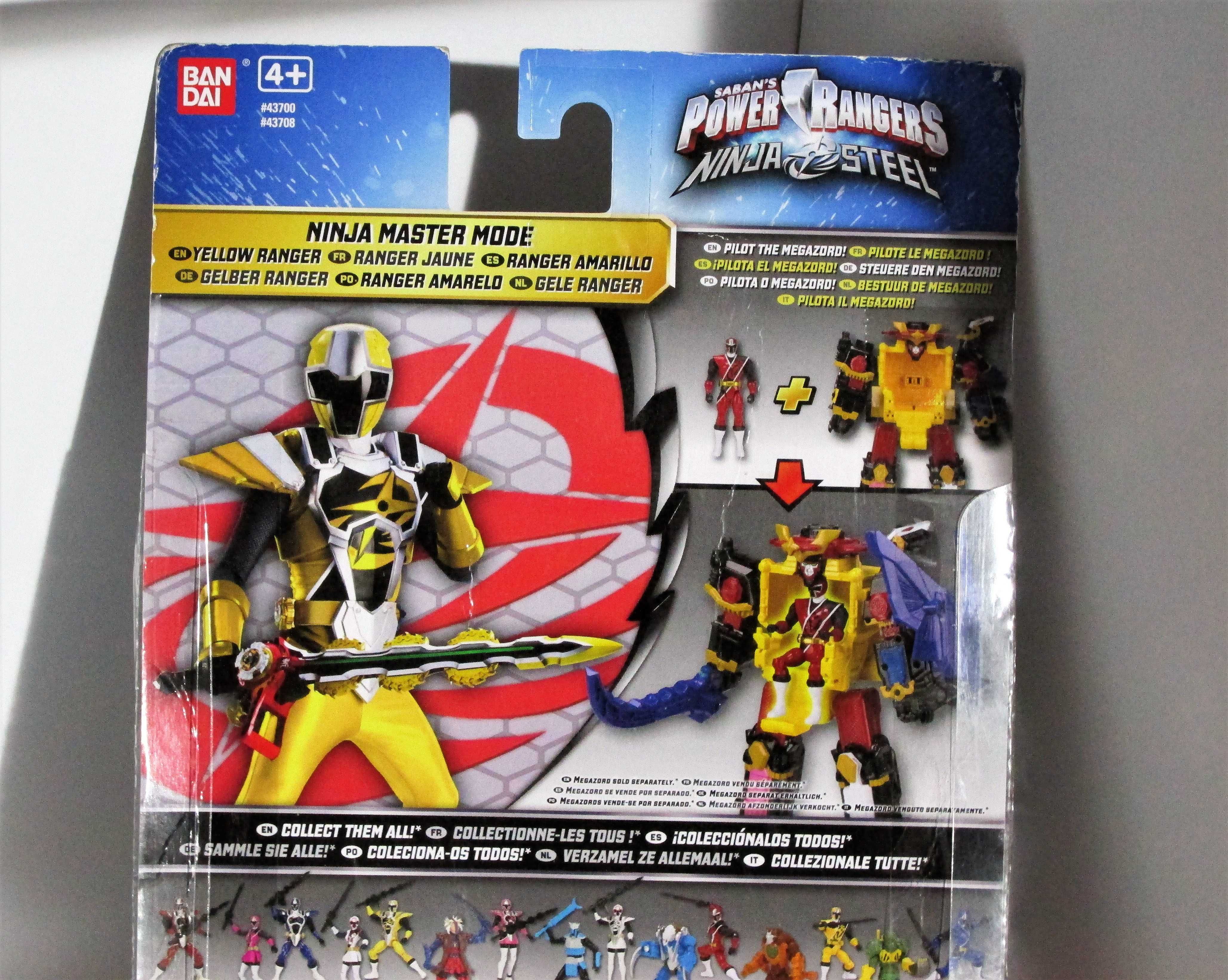 Power Rangers Ninja Master Mode Yellow Ranger Novo/Selado