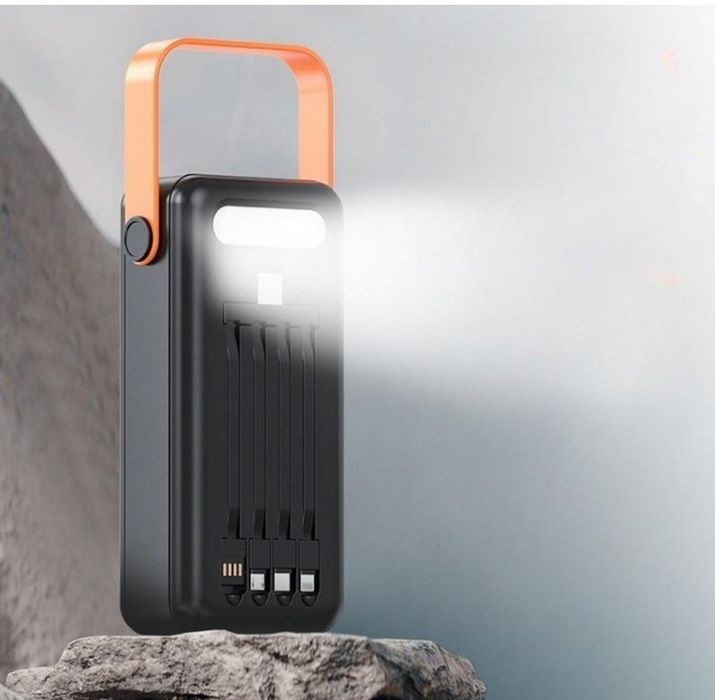 Power Bank, павербанк Linkage LKP-47+Solar 22.5W 50000mAh Black