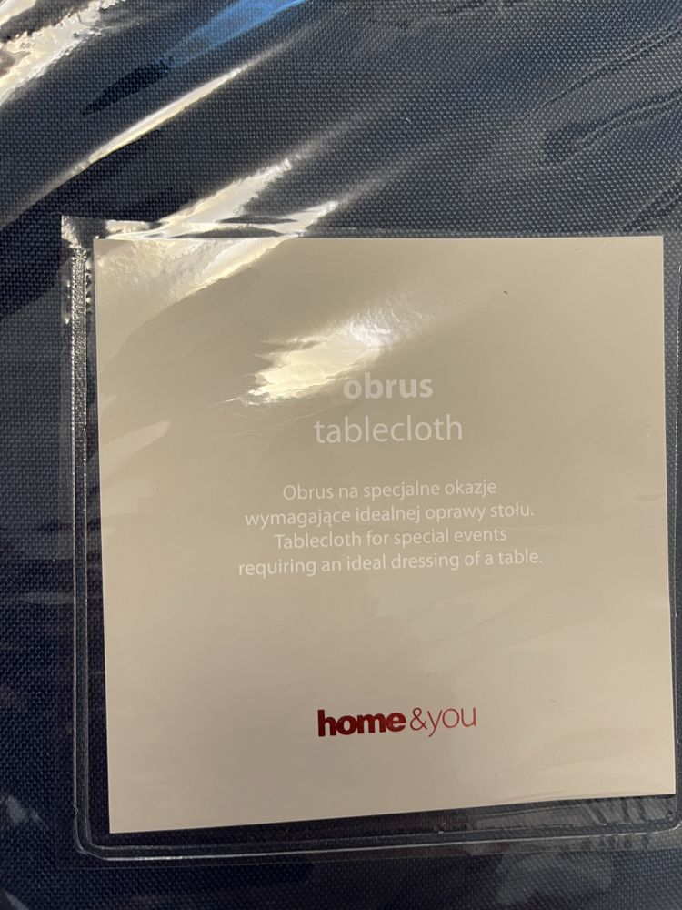 150/360 nowy obrus granatowy Home & You