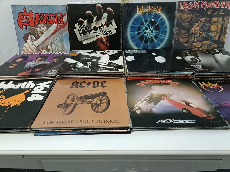 HEAVY METAL / HARD ROCK: os MELHORES grupos, DEZENAS de albuns (vinis)