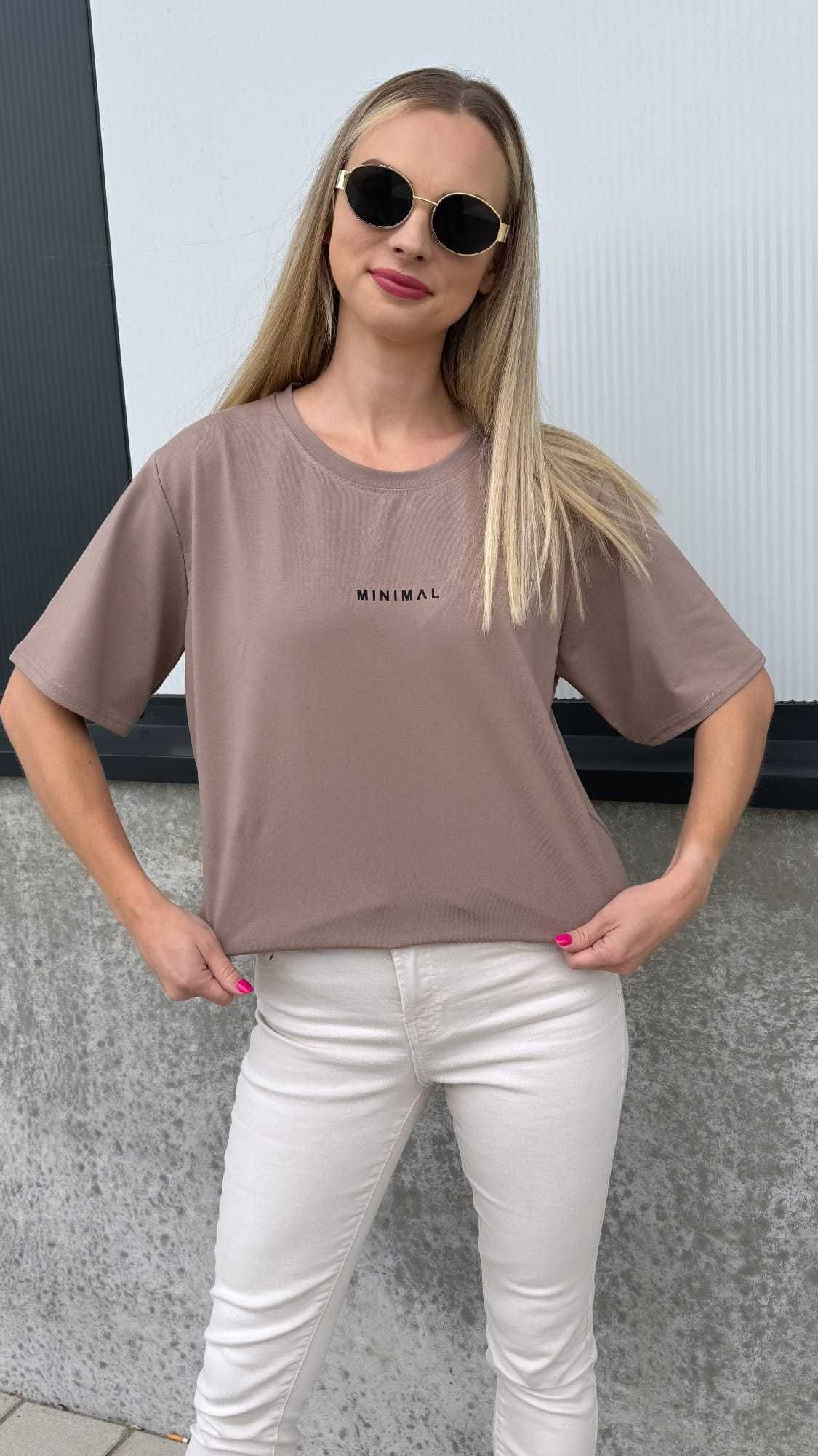 T-SHIRT damski MINIMAL Fango Oversize Uniwersalny Wys.24h