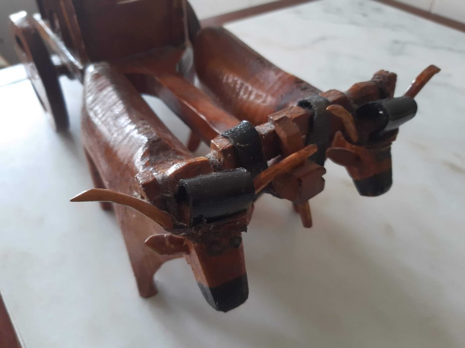 Carro bois, artesanato português madeira, como novo