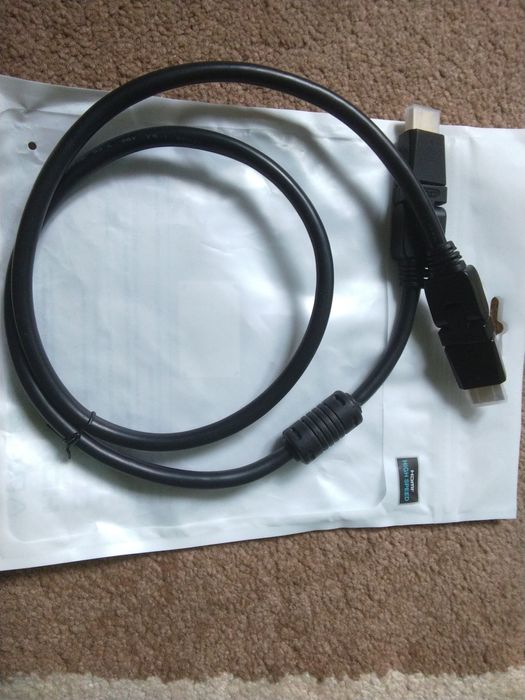 HDMI кабель DELL ротационный 360', новый 1 метр. КачестВО