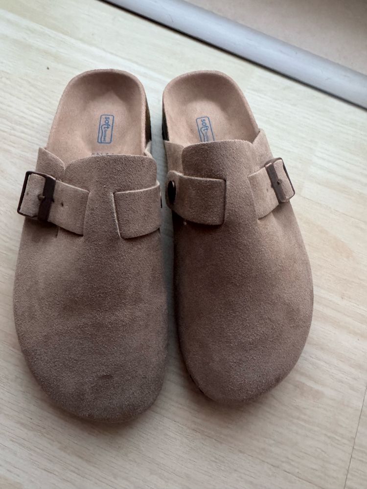 Socas Birkenstock Boston Castanho