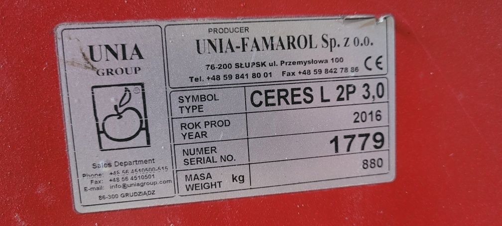 Agregat uprawowy Unia CERES L