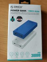 Powerbank Orico Firefly-OLV30 30000 mAh QC 18w + Baseus кабель