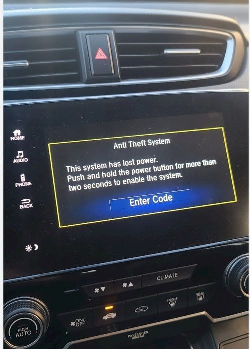 Разблокировка штатных автомагнитол Honda Acura Хонда  Акура