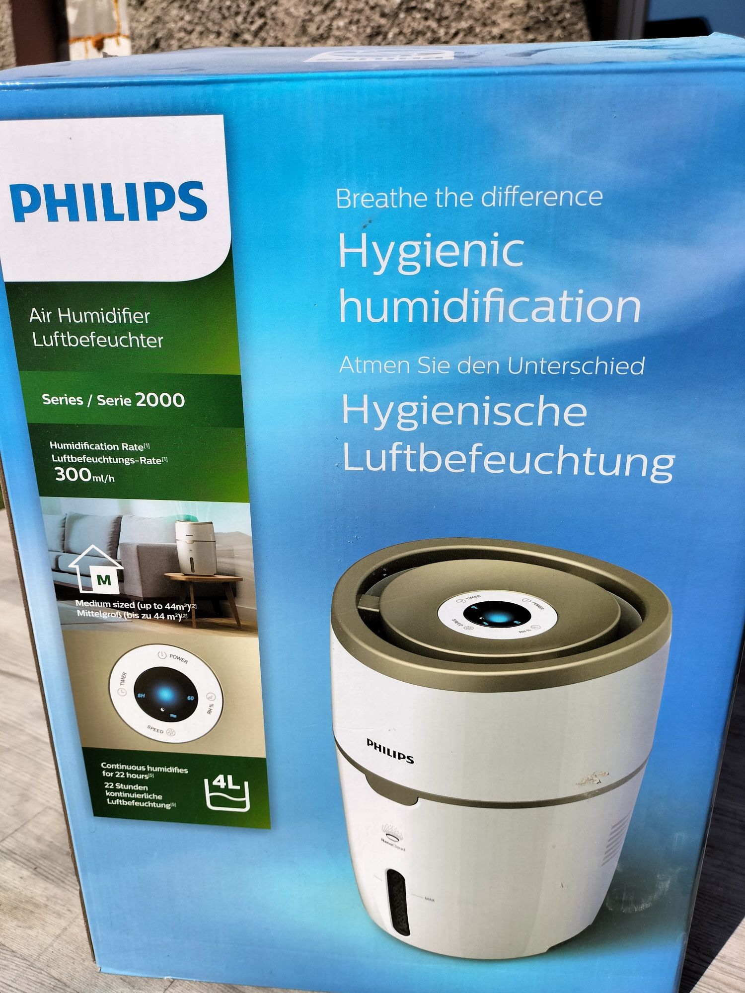 Nawilżacz powietrza Phillips nano cloud