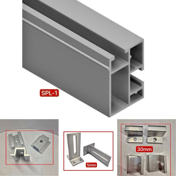 Комплект  кріплень для сонячних панелей 1 ряд 5 ФЕМ шириною до 1150 мм