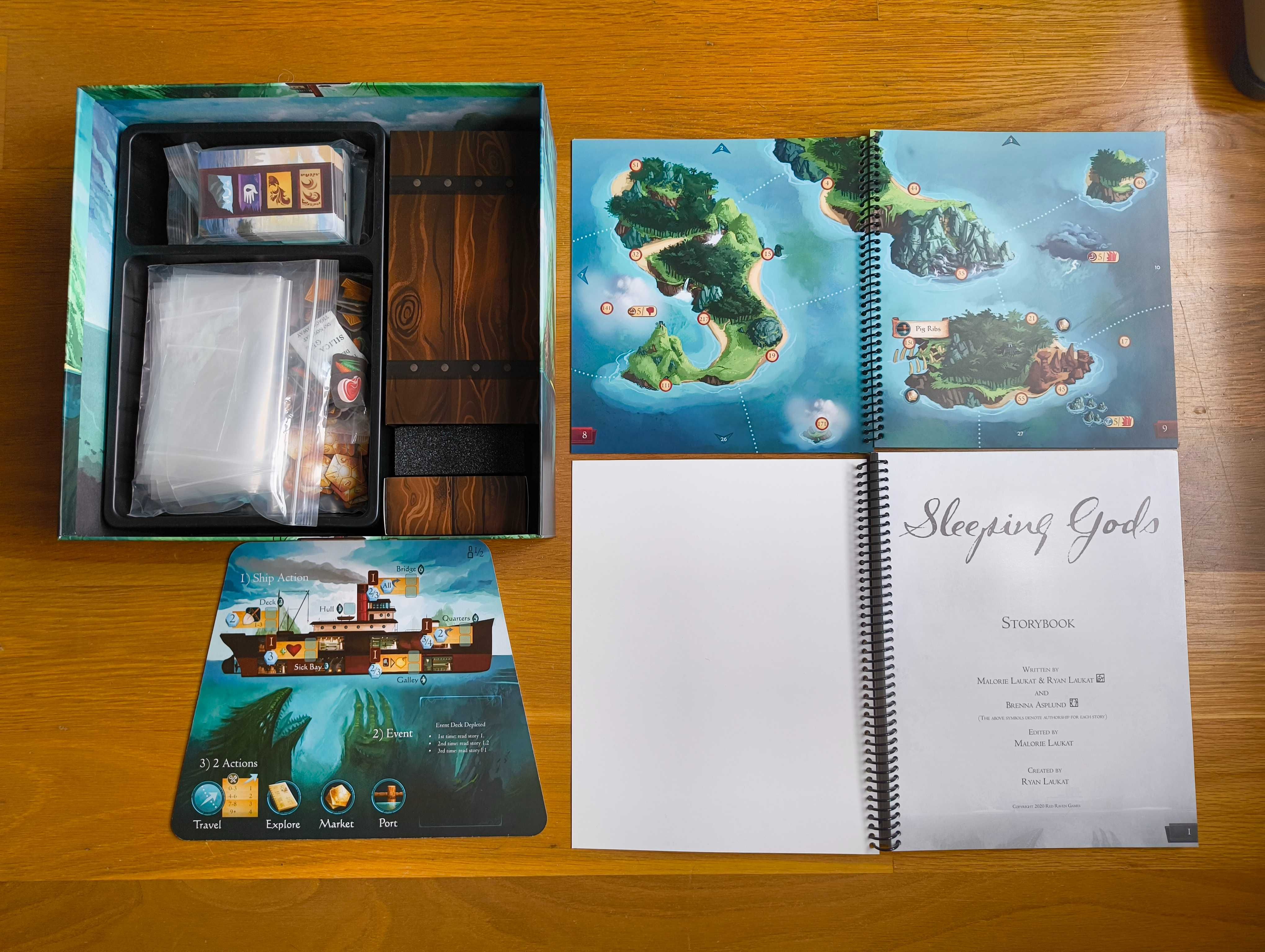 Sleeping Gods, jogo de tabuleiro, como novo