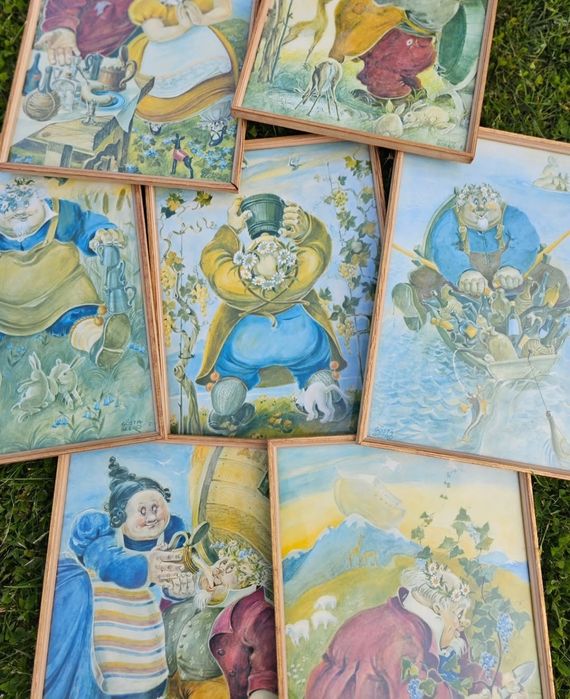 Серія гравюр під назвою «Життя старого Ноя»