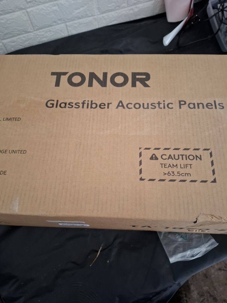 Panel akustyczny z włókna szklanego TONOR 2 szt. Dekoracja ściany 60x3