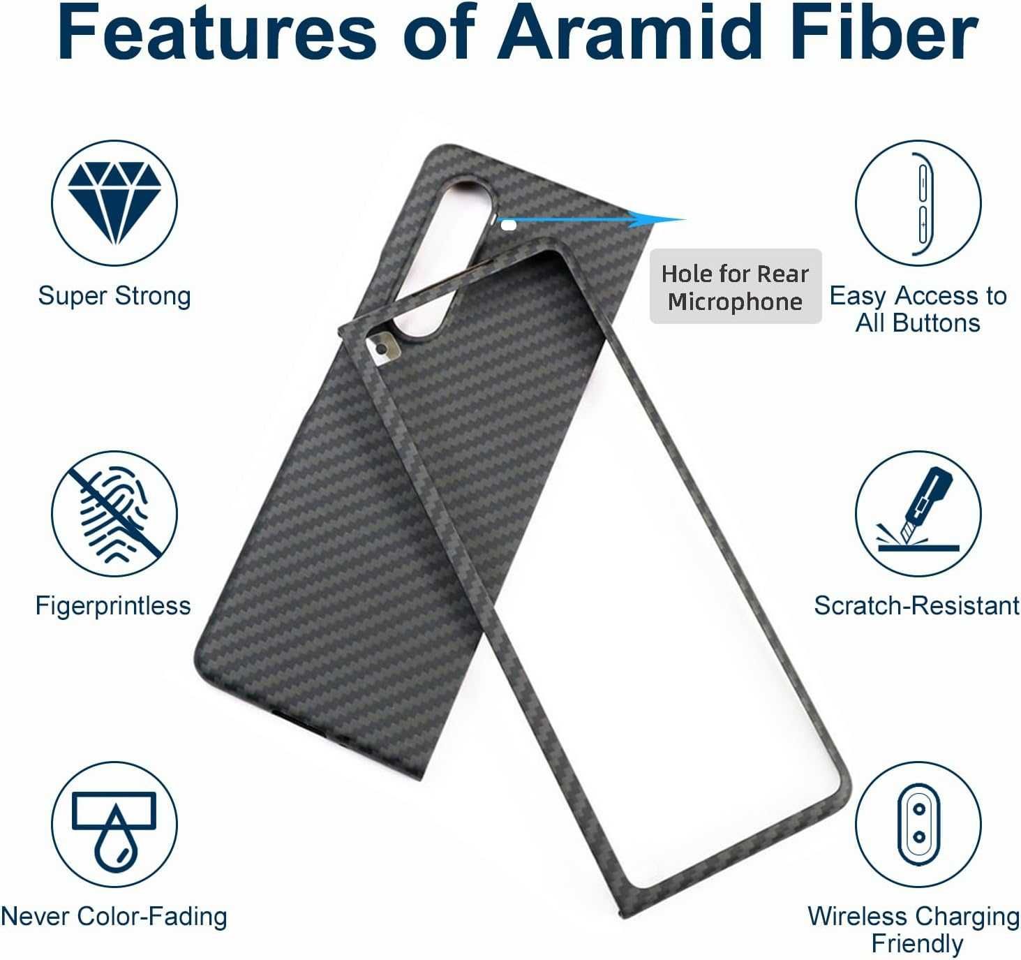 Sisyphy Etui ochronne z włókna aramidowego do Samsung Galaxy Z Fold 6