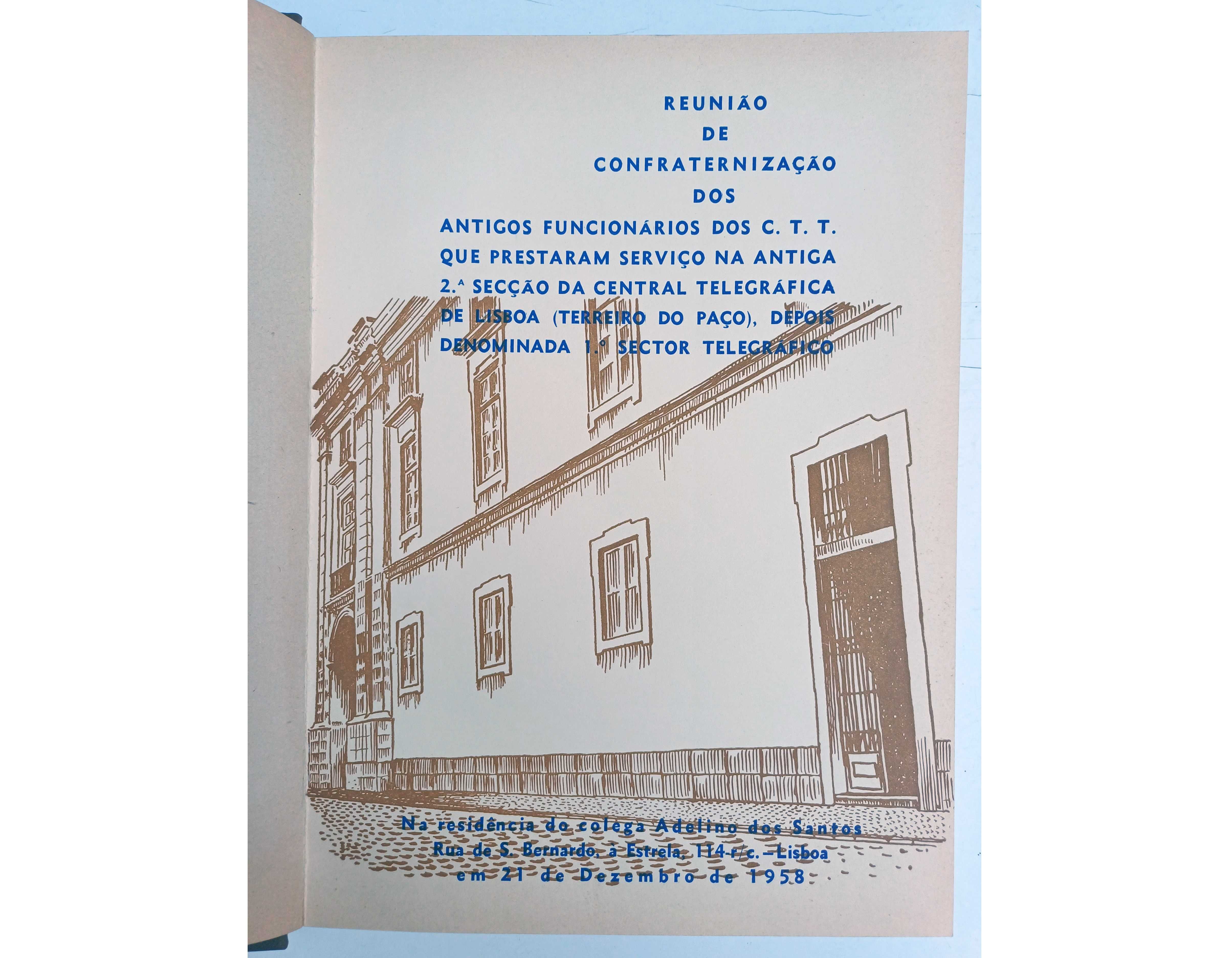 Livro da confraternização dos antigos funcionários dos CTT 1958