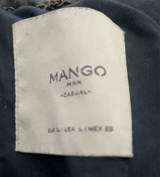 Шкіряна/замшева чоловіча куртка Mango (L)