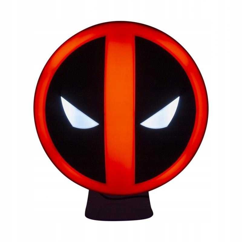 Lampka Ścienno - Biurkowa MARVEL DEADPOOL LOGO Maska Nowa Poznań