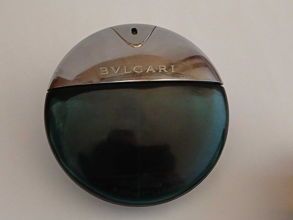Recipientes dos Perfumes Paco Rabanne e Bvlgari