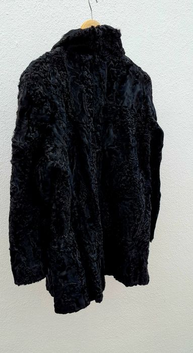 Casaco Astrakan Pele Preto