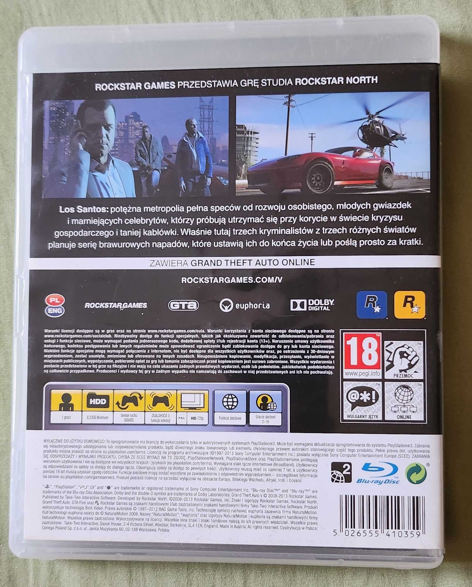 Grand theft auto 5 na PS3 pl
