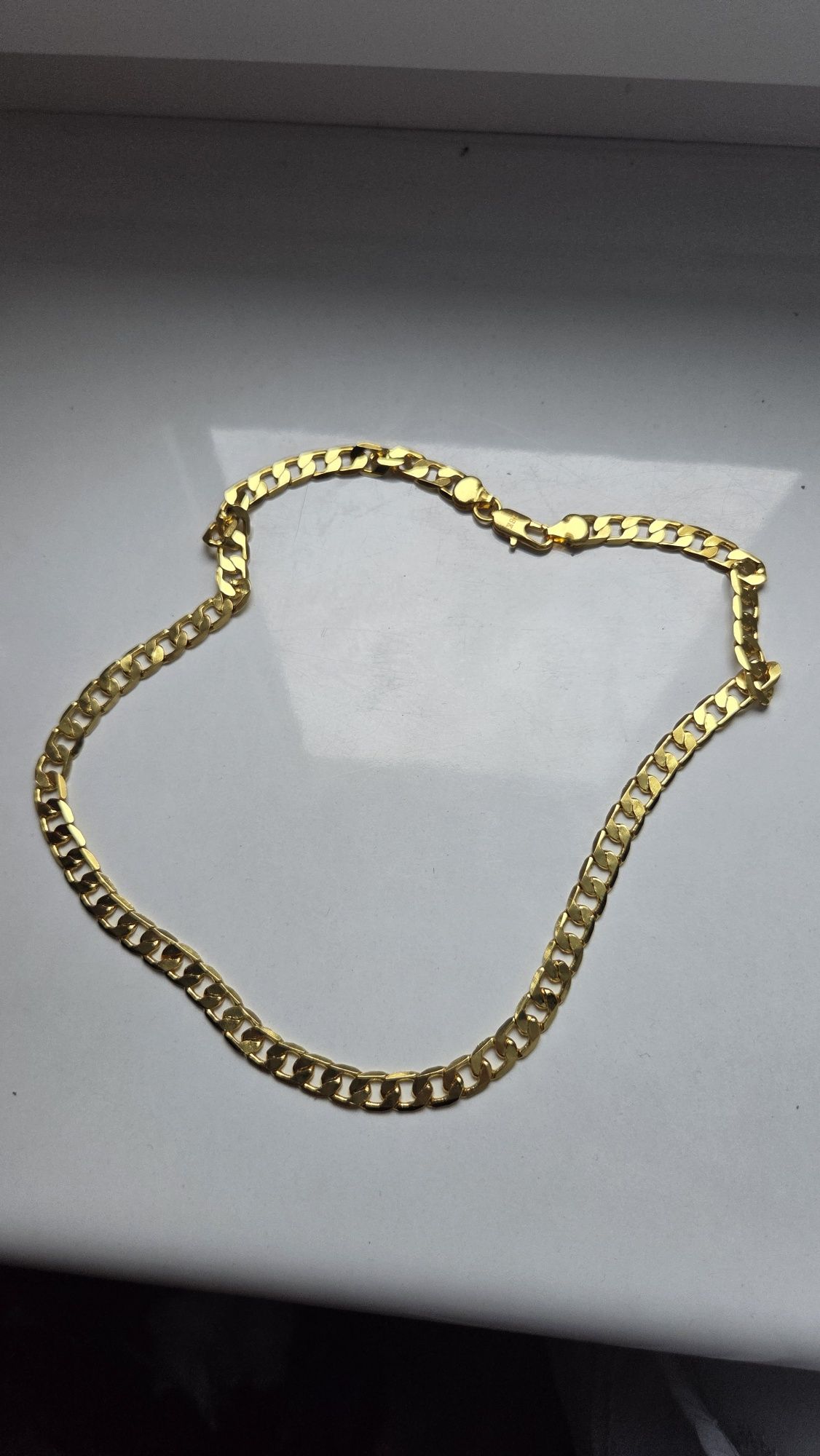 Zloty  łancuszek pancerka 50cm, 8mm