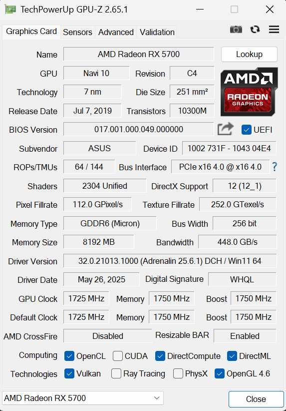 Asus ROG Strix RX 5700 XT Gaming OC 8GB GDDR6,nowy interfejs termiczny