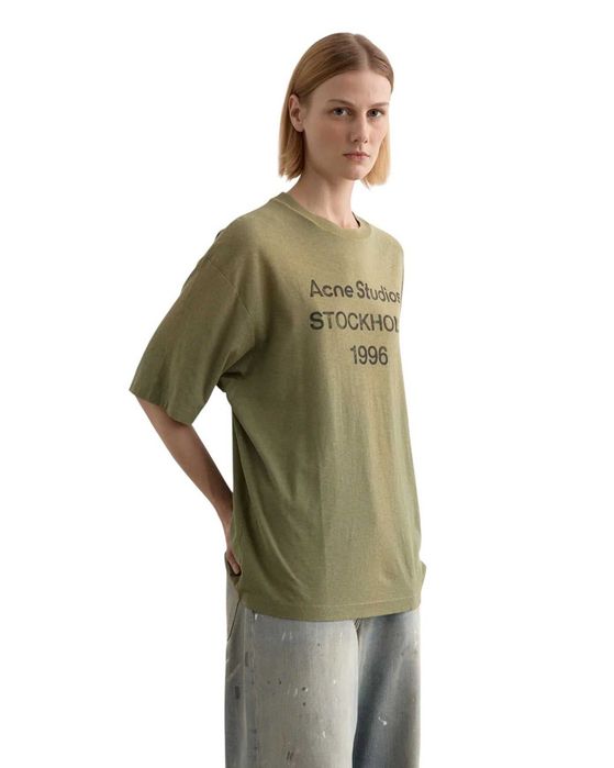Футболка Acne Studios Exford 1996 T-Shirt Olive Green