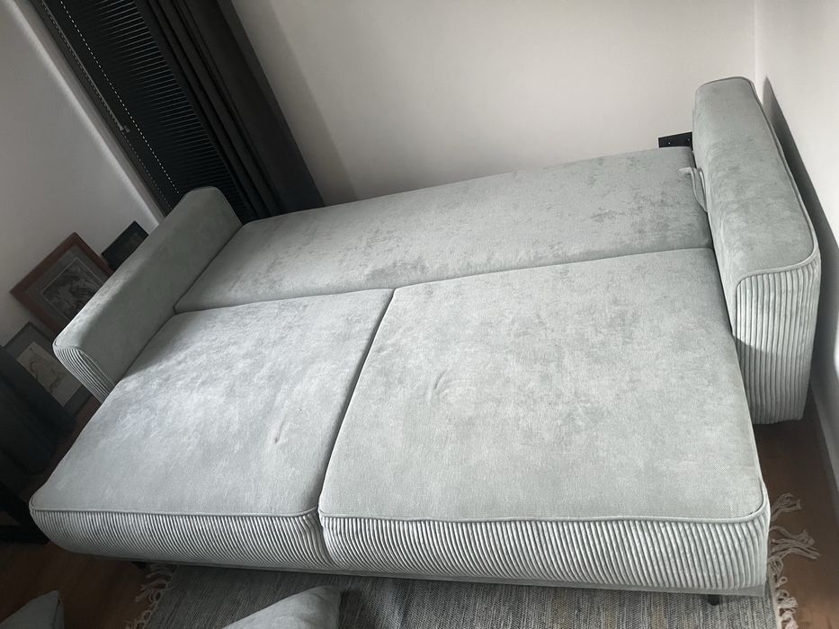 Kanapa Sofa rozkładana, z pojemnikiem na pościel. Stan idealny!