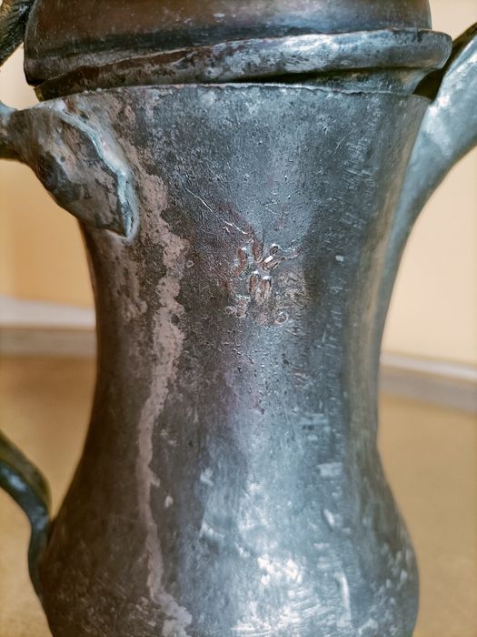 Stary dzbanek do parzenia kawy Dalla. Rękodzieło h