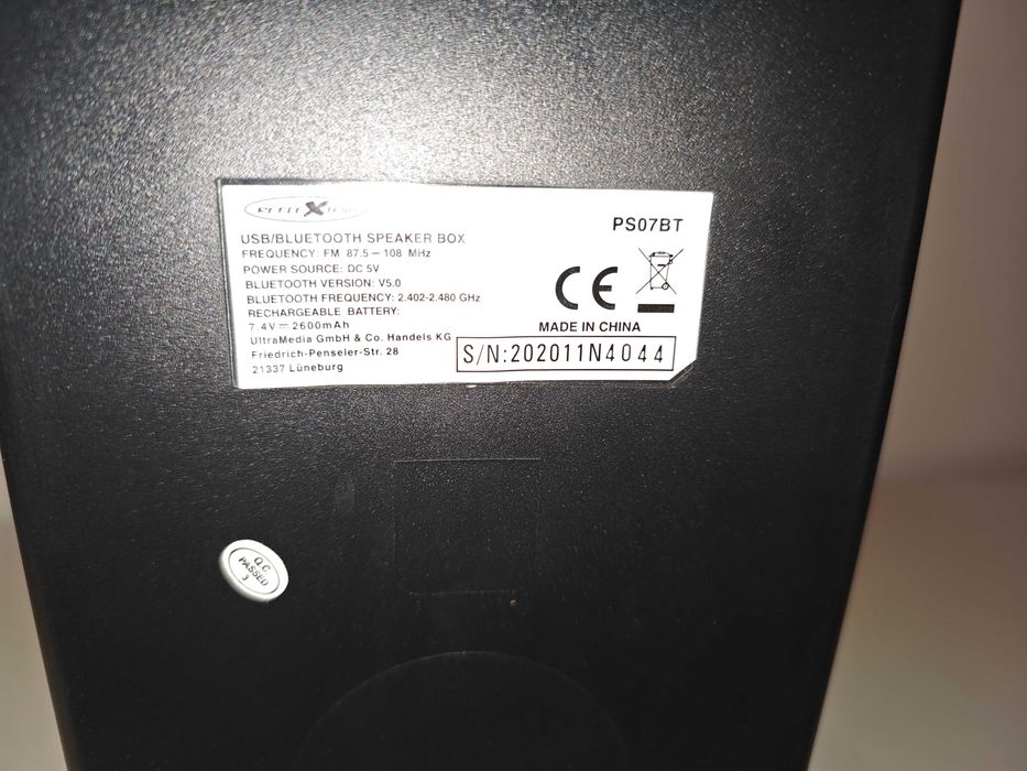 Reflexion PS07BT Kolumna przenośna Bluetooth