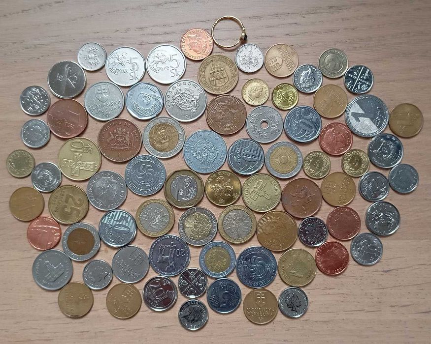Monety Europa Świat Zestaw Różnych Monet dla Kolekcjonera OKAZJA!!