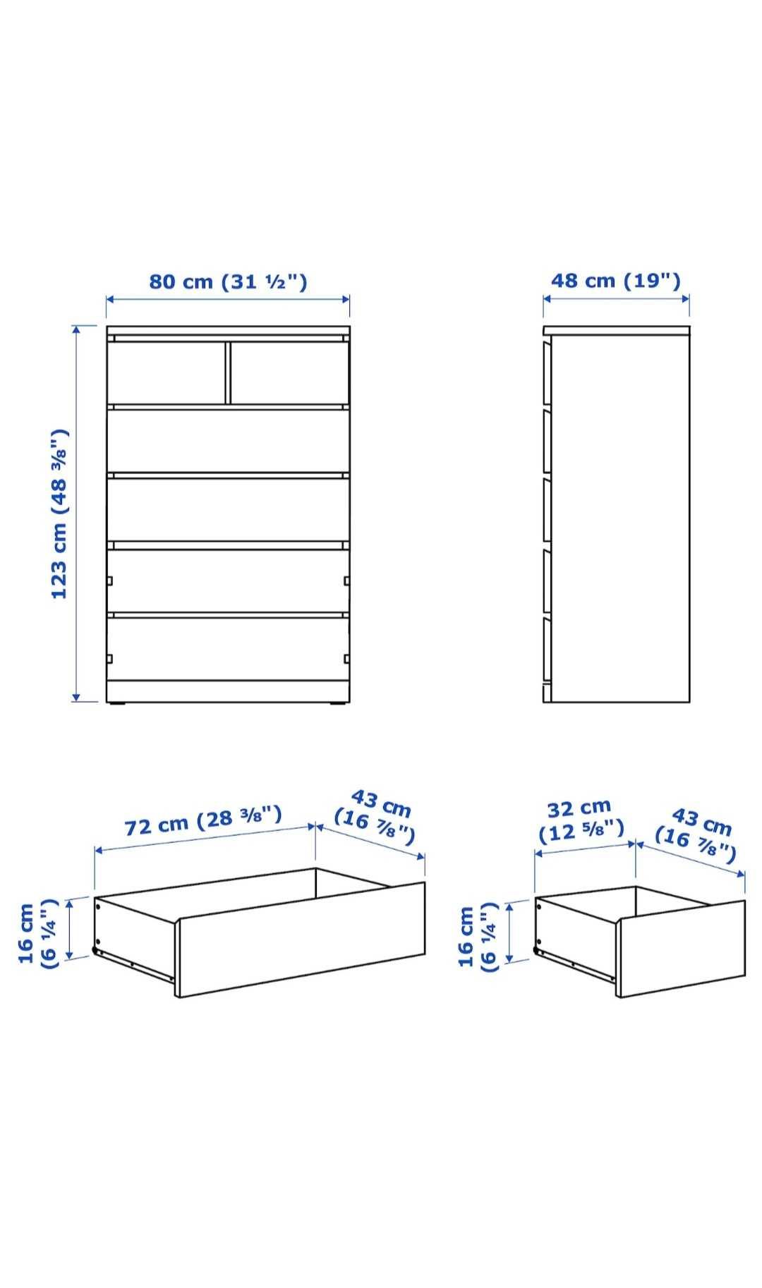 Комод IKEA Malm 604.036.02