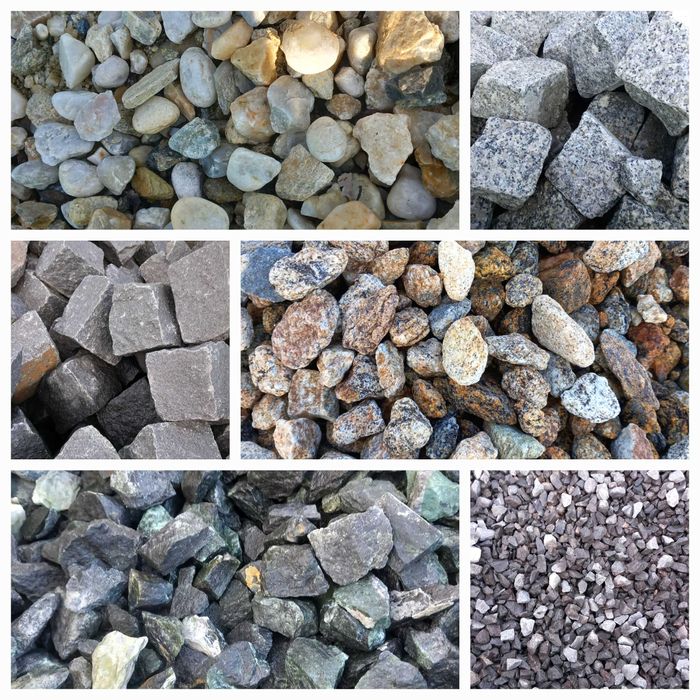 Kliniec , kamienie ozdobne, skalniak, żwir, piasek