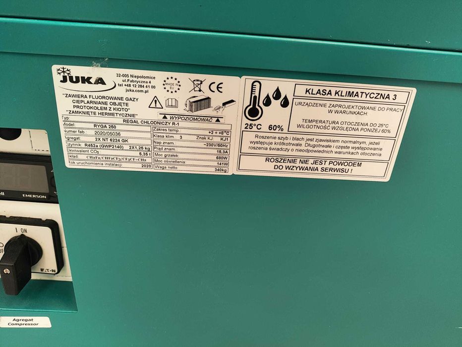 Regał chłodniczy Juka Ryga 250