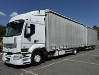 Renault Premium 380 DXi Euro 5 Firana 19 Palet Dach Zsuwany 18ton DMC  Tandem Przejazdowy Przyczepa WIELTON Nowe Ogumienie Zadbany Super Stan