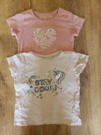 Bluzeczki 110 116 dla dziewczynki serce jednorożec Cool Club Sinsay