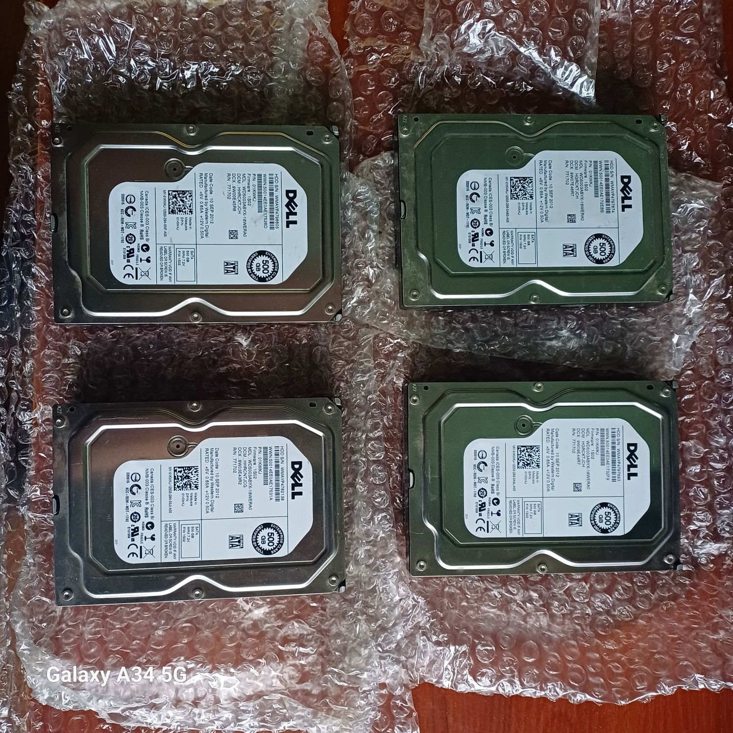 Диск жесткий dell wd5003abyx 500gb sata ii 3,5"