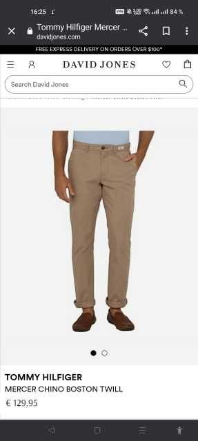 Джинсы (chino Tommy Hilfiger Mercer USA w36 fantastic grey.