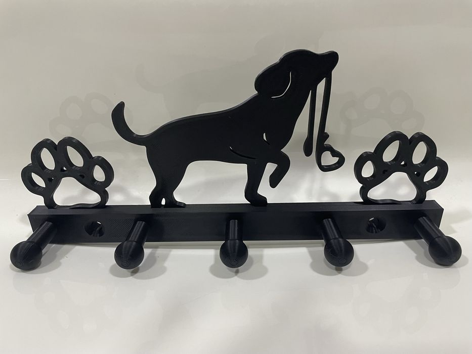 Cabide de trela de cão / cachorro - 5 suportes