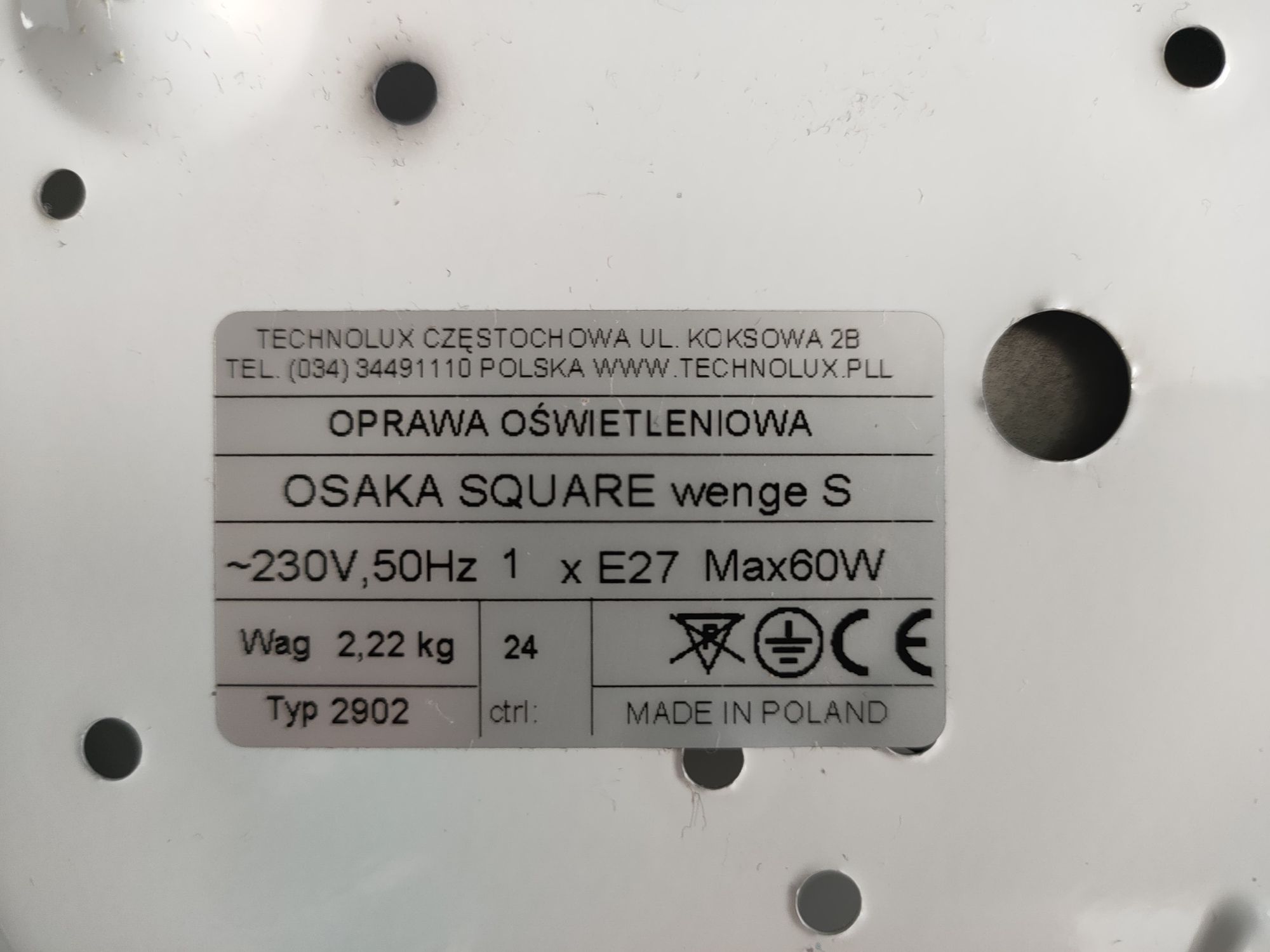 Oprawa oświetleniowa / lampa sufitowa Osaka Square
