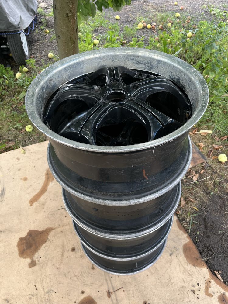 Felgi ABS rozstaw 5x120 srebrno czarne