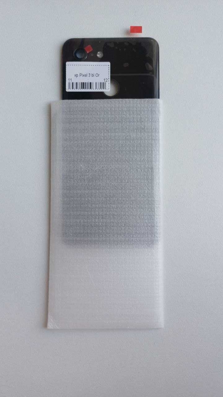 Задня кришка для Google Pixel 3, чорна, Just Black, оригінал