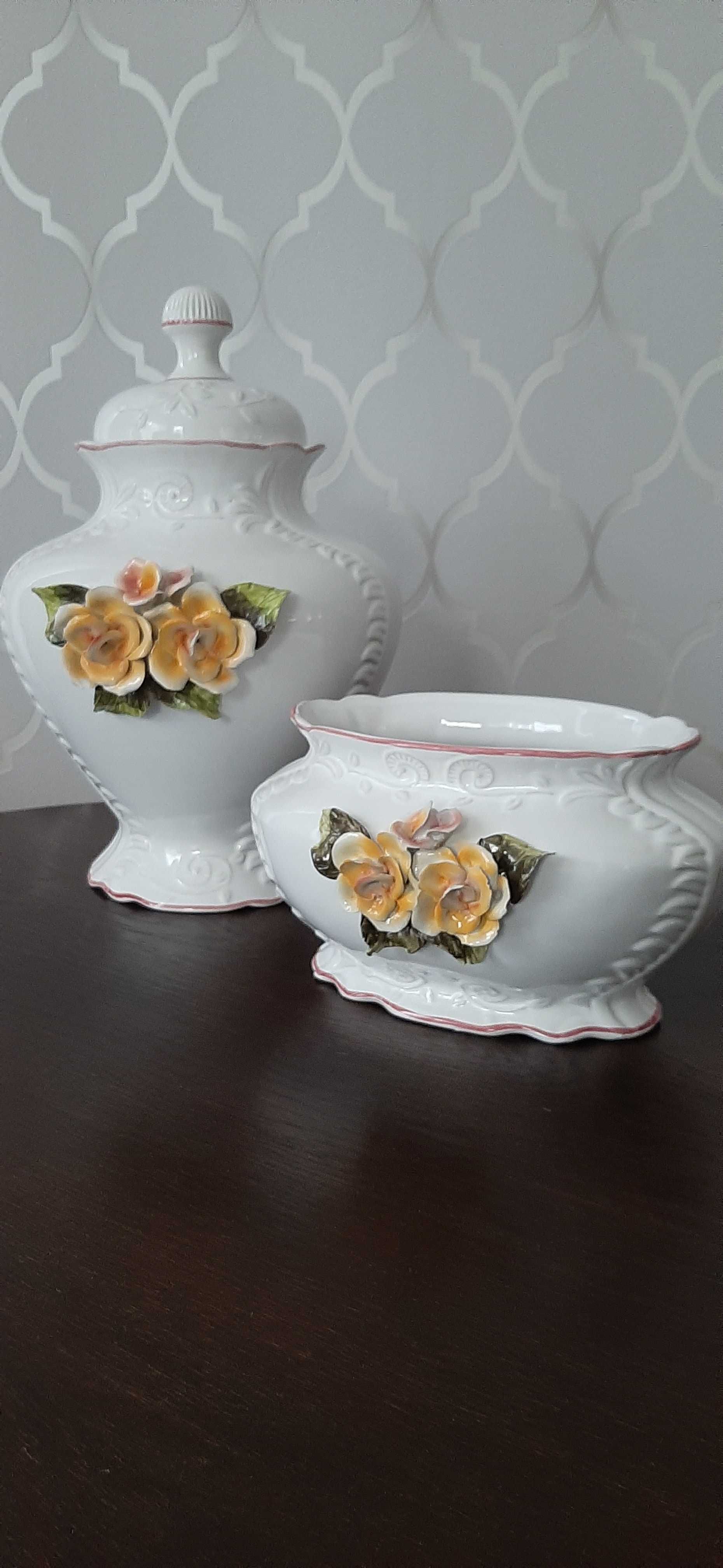 Wazy ceramiczne komplet amfora