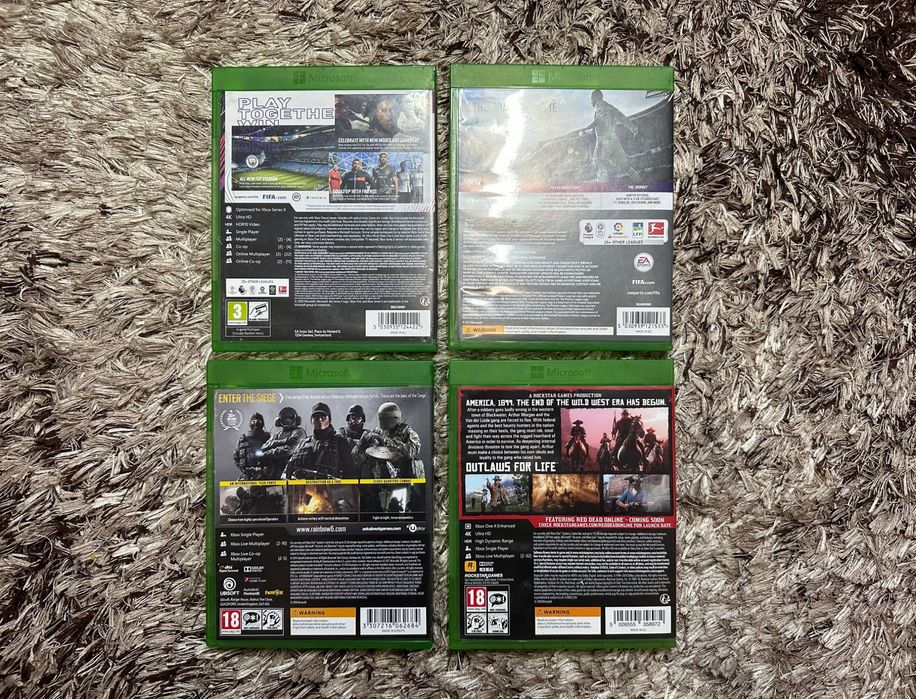 Игры на Xbox One Red dead redemption 2 Fifa 21 18 Rainbow six siege