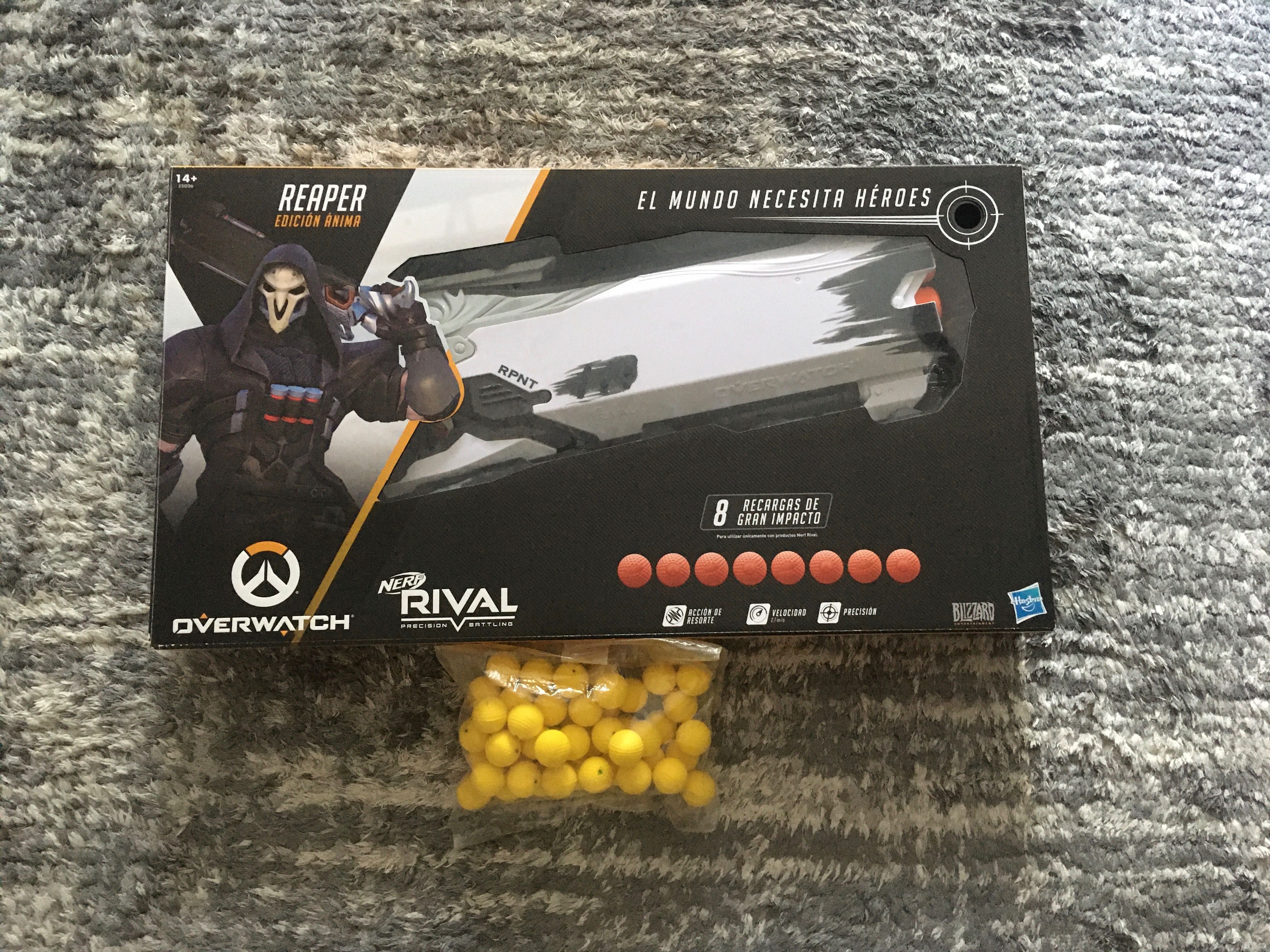 Nerf Rival Overwatch Reaper Edition Anima + kulki, jak nowy.