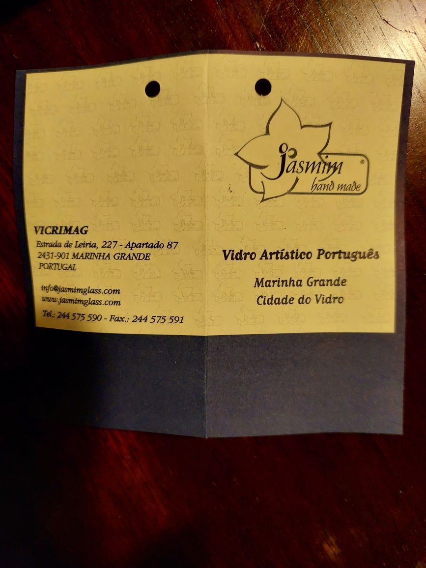 Peça de vidro feita á mão