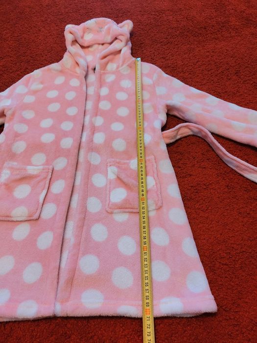 Szlafrok dziewczęcy 122/ 128 bdb/ jak nowy