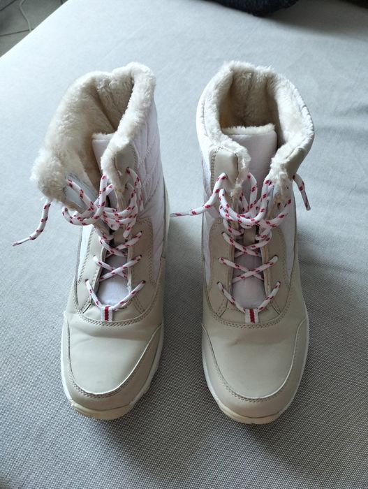 Damskie białe śniegowce